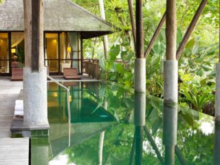 Beautifull weekend house termal water heating system
